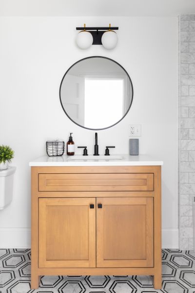 Custom Vanity Installation in Porter