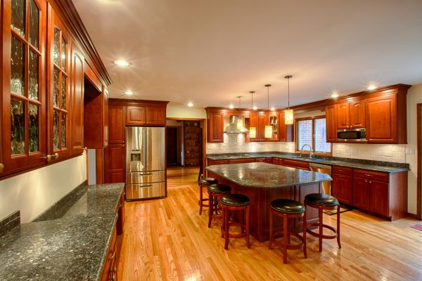 Cherry Kitchen Cabinet Repair in Porter